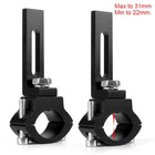 2x Motorcycle Spot Fog Driving Light Fork Mount Clamp Bracket Headlight Holder