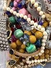 5 Lbs Junk Costume Jewelry Lot Broken Tangled Repurpose Repair Pounds Vintage