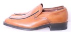 Vtg Freeman Brown Leather Braided Apron Toe Venetian Loafer Shoe Men s Us 8 5c