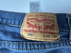 Levi s Men   s Blue Denim Jeans 505 Straight Regular Fit Mid Rise Zip 5-pocket