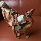 Vintage Leather Camel With Rider  Hand Stitched  Hand Made  Desert Morocco