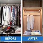 24 X Jumbo Vacuum Storage Bags Travel Space Saver Garment Seal Clothes Hand Pump