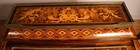 1860s Antique French Louis Xv Walnut   Satinwood Inlay Cylinder Writing Desk