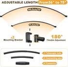 Abiglifty 36-75 Inches Curved Shower Curtain Rod  Adjustable Splicing Shower    