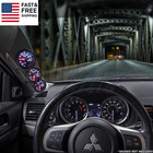 Gray Triple Pillar Gauge Pod Compatible With Mitsubishi Lancer Evolution X 2008