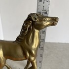 Vintage Solid Brass Horse Figurine Statue Standing 8    X 11    Equestrian Decor