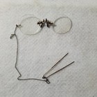 Antique Pince Nez Eyeglasses Hard Case Franc Jewlery Co Gold Filled  chipped 