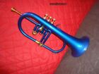 Professional Flugel Horn 3v Blue  Expert Choice With Hard Case Mouthpiece