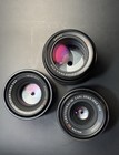 Set Of 3 Carl Zeiss Jena Mc Lenses 35mm F2 4  50mm F1 8  135mm F3 5 M42 Mount