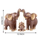 Elephant Family Statue Home Decoration Showpiece Animal Large Figurine
