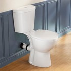 19  High Rear Outlet Toilet Dual Flush Round For Seniors Handicap Tall Users