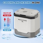 35 Quart 33l Portable Electric Cooler Warmer 12v 110v Car Refrigerator Fridge Us