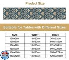 William Morris Style Floral Table Runner  Vintage Abstract Botanical Floral B