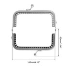 Metal Purse Frames  4 1  5pcs Kiss Lock Clasp Frame For Coin Bags Diy  Silver