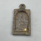 Immaculate Ancient South East Asian Bronze Both Side Engraved Buddha Amulet