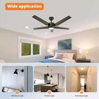 18w Ceiling fan Light Kit Replacement Dimmable 6000k 1800lm Ac120v White New