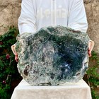 7 1lb Large Natural Agate Water Grass Quartz Slice Polishing Healing Meditation