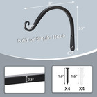 2 Pack 8 Inch Plant Hangers Outdoor Metal Hanging Plant Bracket Bird Feeder Plan