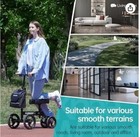 Elenker Steerable Knee Walker Deluxe Medical Scooter Yf9002d Black 3594x