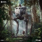 Iron Studios Star Wars New Rotj At-st And Chewbacca 1 20 Scale Diorama Statue