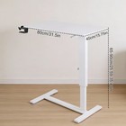 Overbed Bedside Table With Wheels Adjustable Hospital Home Use Bed Laptop Table