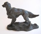 Vintage Heredities Bronze Irish Setter Dog Figurine Sculpture Jean Spouse 8 5 