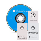 Microsoft Windows Server 2016 Standard 16 Core Dvd   Card   20 User Rds 50 Cals