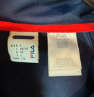Vintage Fila Bjorn Borg Style Tennis Track Jacket Mens Size Large Navy Blue Red