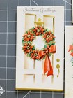 Lot Of 4 Vintage Christmas Cards Unused Smash Book Junk Journal Scrapbook Y4