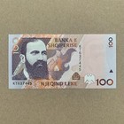 Albania 100 Leke Banknote 1996 Albanian Currency Beautiful Note Under Uv Noli