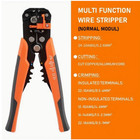 Self Adjusting Wire Stripper Cutter Crimper Tool Cable Stripping Orange