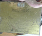 Vintage Metal Lucky Strike Flat    fifties    Cigarette Box Tin Holder Advertising