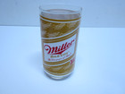 Vintage Miller High Life Of Champagne Of New Beer Drinking Glass 2-pieces  4f-6