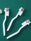 1 Pc White Plastic Gap Cleaning Brush - Multipurpose For Kitchen  Bathroom