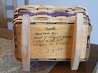 Vintage Doll Size  Handcrafted Wooden Rocking Cradle 6-3 4  Made In  Wisconsin