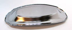 Vintage 1980 s Irvinware Usa Etched Chrome Oval Retro Oblong Boat Serving Tray