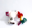 Disney Moana Heihei Pua Mini Bean Stuffed Animal Plush Embroidery Details Nwt
