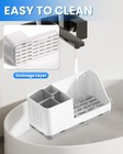 Toothbrush Holders For Bathroom Counter - Detachable Bathroom Organizer And S   