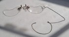 Crescent Shaped Lenses Charming Antique Half Lens Reading Glasses With Case Cool