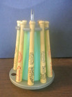 American League Insignias Louisville Bat Bank Baseball Rare Grey green 9 Bats
