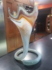 Mid-century Murano Style Blown Glass Art Vase