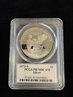 1972 S  1 Pcgs Eisenhower Silver Proof Dollar Pr70dcam 40th Anniversary Label