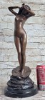 Greek Roman Goddess Aphrodite  Two-tone Bronze Art On Marble Base Deal