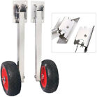 Boat Stainless Steel Transom Launching Dolly Wheels Black Pu Foam Wheel 