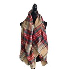 Plaid Oversized Blanket  Scarf   Shawl  Wrap  Soft   Warm  Stylish  Colorful