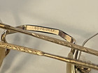 Antique Cm Continental Metal Rimless Eye Glasses 1 10 12k Gold Filled   Case    