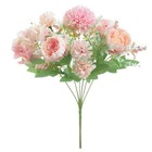 Silk Peony Artificial Fake Flowers Bunch Bouquet Home Wedding Party Decor 