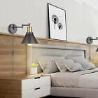 Vintage Swing Arm Wall Lamp Plug-in Cord Industrial Wall Sconce Light Bedroom