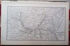 1906 Dated Train Route Map Norfolk   Western Railway And Connections All Lines
