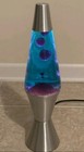 Lava Lite Lamp Vintage Rare 1990s Midnight  22 Blue  Purple w  Extra Pink Globe 